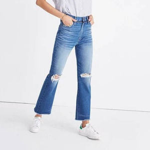 Madewell Women's Size 29 Retro Crop Bootcut Jeans High Rise Medium Wash Blue